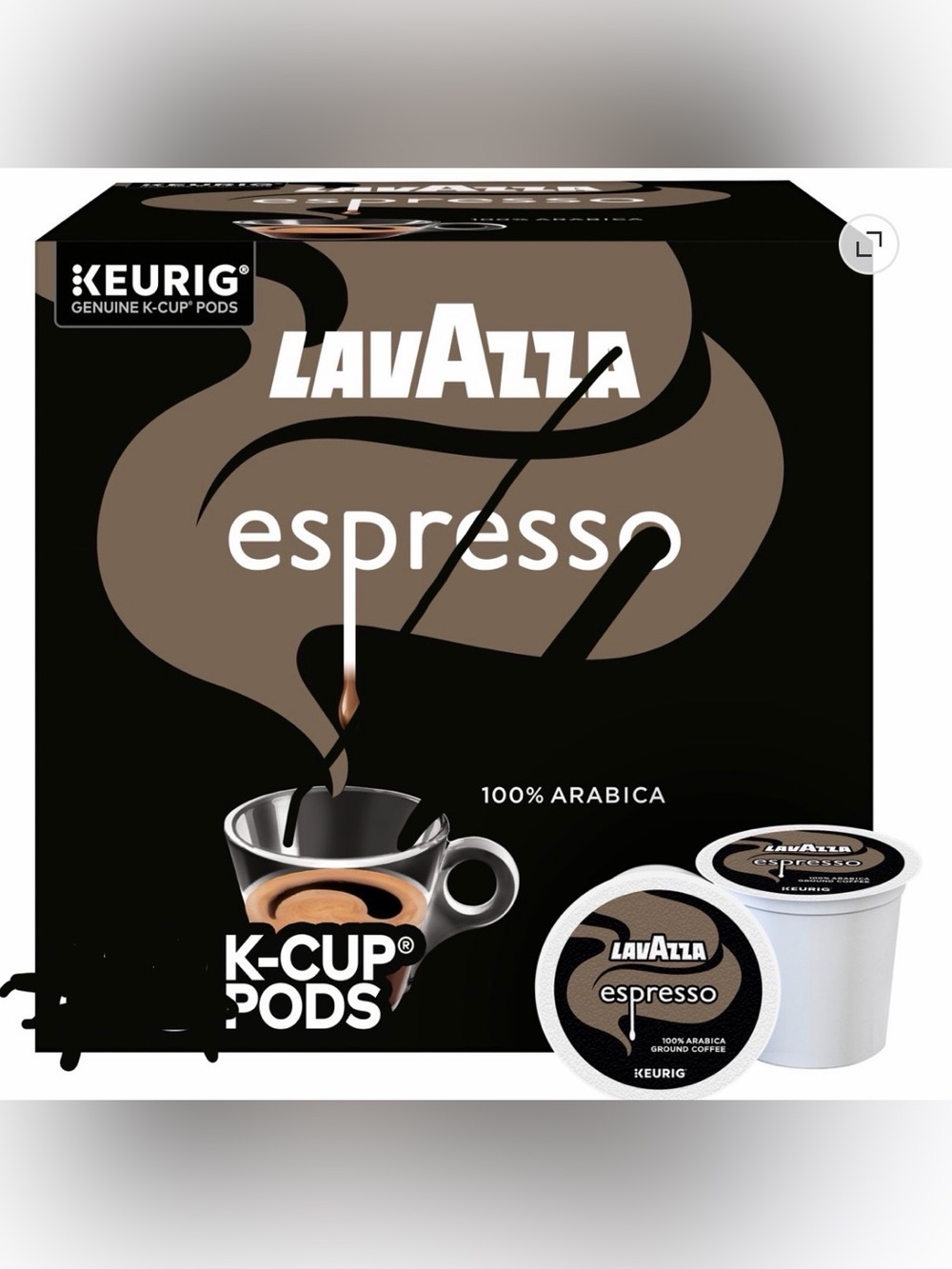 Lavazza Espresso Keurig K-Cup Pods Medium Roast Coffee Pods 80 Count